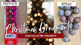 Make Modern Antique Ornaments using Dollar Tree Plastic Ornaments [upl. by Dihgirb]