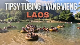 TIPSY TUBING VANG VIENG LAOS  4K [upl. by Yraccaz]