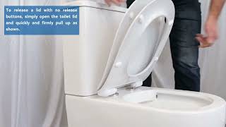 How to release 3 different types of toilet seats [upl. by Birch]