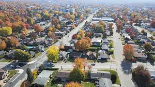 Rue Bourget en automne de Granby QC [upl. by Helmer340]