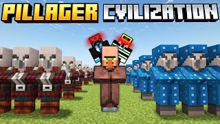 Minecraft But I Survive in PILLAGER CIVILIZATION [upl. by Annai]