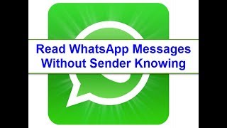 How to read WhatsApp messages without sender knowing on iPhoneiPad iOS 12 [upl. by Rolyt903]