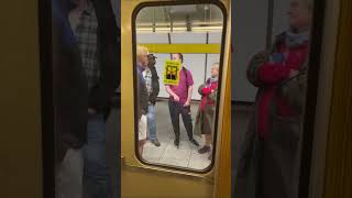 Germany Munich subway ride from Hauptbahnhof to Odeonsplatz [upl. by Auhs910]