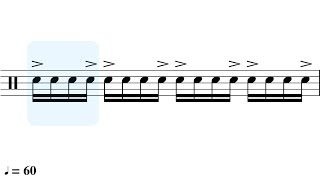 Rhythms with Accents  Sight Reading Practice 🥁🎵 [upl. by Hamaso]