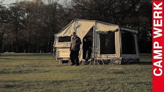 CAMPWERK  Family Zeltanhänger  Faltcaravan  Anhängerzelt im Ruhrgebiet [upl. by Haldane681]