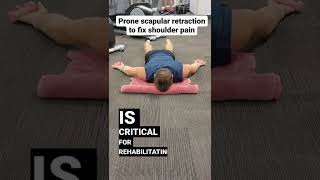 Prone scapular retraction to fix shoulder issues [upl. by Leamiba]