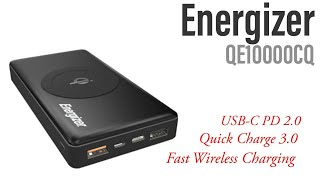 Energizer QE10000CQ Wireless power bank Review [upl. by Sherburne]