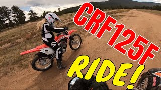 crf125F honda dirtbike just how good is it Best starter bike Review and test ride [upl. by Ardiedal]