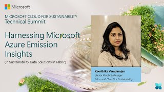 Microsoft Azure emission insights  Cloud for Sustainability Technical Summit November 2024 [upl. by Tneicniv]