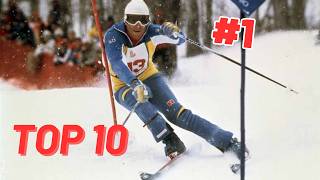 Top 10 Greatest Men Alpine Skiers of All Time [upl. by Ardnaek]