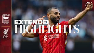 Extended Highlights Ipswich Town 02 Liverpool  Jota amp Salah start Slot era with a win [upl. by Nawek]