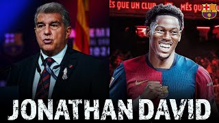 BREAKING❗️ Jonathan David Dreams Of Playing For FC Barcelona In 2025 [upl. by Ahsiekim]