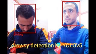 Drowsiness Detection using YOLOv5 شرح عربي [upl. by Gusba]