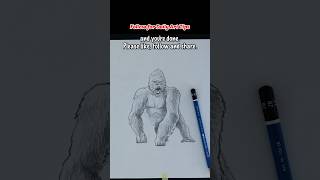 How to Draw King Kong Drawing Tutorial Please subscribe shorts drawingtutorial howtodraw [upl. by Sucitivel]