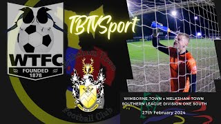 HIGHLIGHTS Wimborne Town v Melksham Town Southern League Division 1 South nonleague football [upl. by Blodgett649]