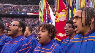 Morgan State University Choir sings National Anthem at AFC Championship Game [upl. by Shull376]