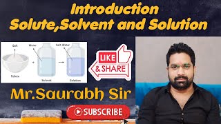 Introduction of Solute  Solvent and Solution Animation Video [upl. by Yatnahc149]