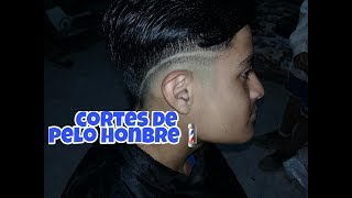 CORTES DE PELO PARA HOMBRE DEGRADADO CON LINEA AL COSTADO [upl. by Llered279]