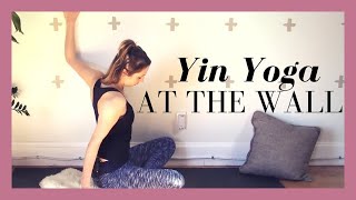 30 min Yin Yoga At The Wall  Restorative Yin Yoga for Beginners [upl. by Pritchard]