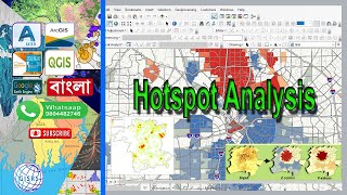 Hotspot analysis using ArcGIS  Hot Spot Analysis GetisOrd Gi Tool ArcGIS [upl. by Tatianas]