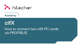 cifX PC cards Tutorial  How to connect two cifX cards via PROFIBUS [upl. by Olivann]