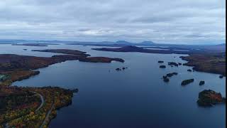 Drone video of Moosehead Lake [upl. by Adnalro]