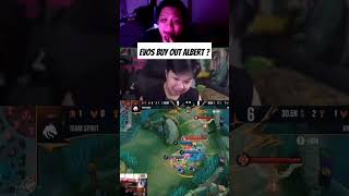 EVOS BUY OUT ALBERT  mobilelegends rrqhoshi mlbb rrqkingdom leagueoflegends m6 [upl. by Rowan]