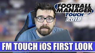 Football Manager Touch 2018  First Look FMT18 on iOS iPad Pro [upl. by Anelrahs]