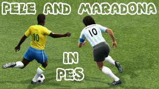 Pele and Maradona in PES [upl. by Cadal]