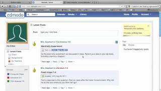 Edmodo Student Tutorial [upl. by Htebesile]