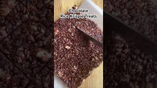 Chocolate Rice Krispie Treats🍫 recipe in comments👇🏽 [upl. by Alled]