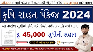 Krushi Rahat Package 2024  Pak Nuksan Sahay Gujarat 2024  Krushi Sahay Package 2024 [upl. by Aikal14]