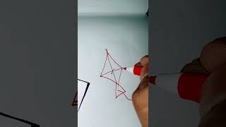 How to make kite 🪁 by using 7youtubeshort shortsfeed art please like 10kviews [upl. by Cardew]