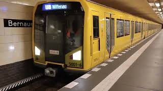 Berlin UBahnhof Bernauer Straße nach Mitternacht UBahnLinie U8 [upl. by Ag355]