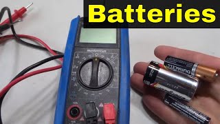 How To Test Standard Batteries With A Multimeter AA AAA CTutorial [upl. by Barnard]