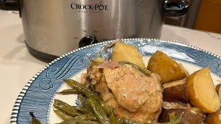 Crockpot Chicken and Ranch Add Potatoes and Green Beans for a Complete Easy Meal [upl. by Yreved]