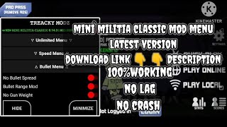 MINI MILITIA CLASSIC MOD MENU 0143 [upl. by Atinnek741]