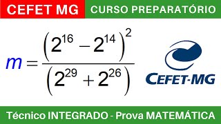 CEFET MG 🔵 Curso Preparatório 202425 de MATEMÁTICA CEFETMG Técnico Integrado ao Médio BoraIF [upl. by Hart]