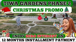 TIWA GARDEN PHASE 2  CHRISTMAS PROMO  LAND FOR SALE AT TIWA GARDEN PHASE 2 IBEJULEKKI LAGOS [upl. by Xylon545]