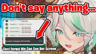 Ceci Got Caught Banning Someone in Chat【Hololive EN】 [upl. by Alehs]