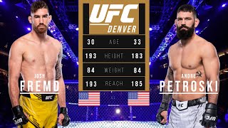 JOSH FREMD vs ANDRE PETROSKI FULL FIGHT UFC DENVER [upl. by Elizabet383]