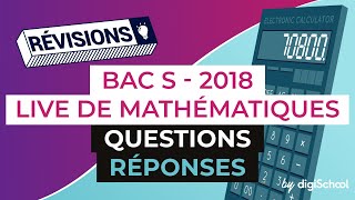 Bac S 2018  Révisions de Mathématiques  QuestionsRéponses en partenariat avec EPSI [upl. by Nosned465]