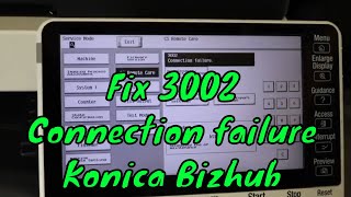 How to fix the 3002 connection error code from CS Remote care Konica [upl. by Bern885]