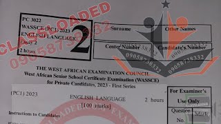 2023 WAEC GCE First Series English language questions and ANSWERS [upl. by Arramahs]