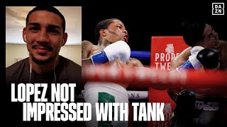 Teofimo Lopez Isnt Impressed With Gervonta Davis Calls Devin Haney quotEMail World Championquot [upl. by Shirl70]