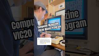 Typing in a Commodore VIC20 program from a 1983 issue of Compute magazine amp saving it on tape asmr [upl. by Leirud357]