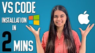 Install VS Code In 2 Minutes  Windows amp Mac  English [upl. by Damales]