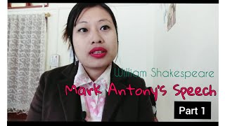 Mark Antonys Speech part 1 class 12 [upl. by Roch]