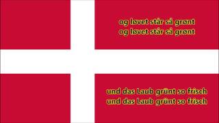 Dänische Nationalhymne  Anthem of Denmark DKDE Texte [upl. by Past]