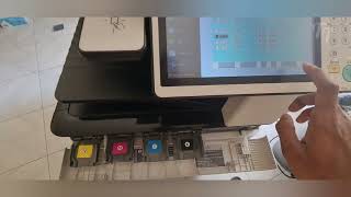 How to open the toner door on Canon imageRUNNER ADVANCE C5560i Printer [upl. by Conah]